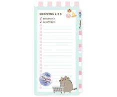 Pusheen - magnetinis pirkinių sąrašas šaldytuvui iš „Foodie“ kolekcijos (10 x 21 cm)