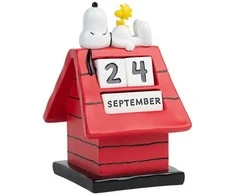 ERIK Snoopy Doghouse 3D perpetual calendar