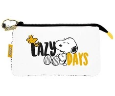 Snoopy - 3-compartment pencil case from the Lazy Days collection