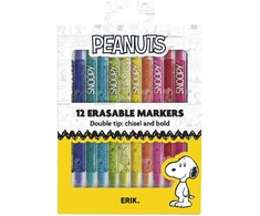 ERIK Snoopy Peanuts set of 12 erasable makers