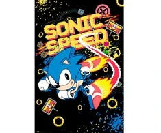 Plakatas ERIK Sonic the Hedgehog Speed Sega poster