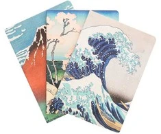 ERIK The Great Wave of Kanagawa Hokusai pack 3 A5 notebooks