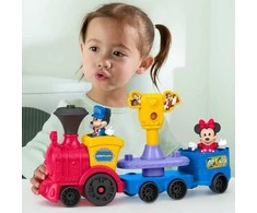 Fisher Price Mattel Muzikinis traukinukas su Mickey ir Minnie figūrėlėmis