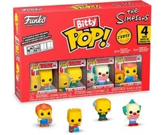 Asmodee FUNKO Bitty POP! Figūrėlių rinkinys: The Simpsons, ~3 cm (4 vnt.)