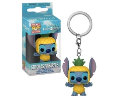 FUNKO POP! Raktų pakabutis: Lilo &amp; Stitch - Stitch as Pineapple, 10 cm