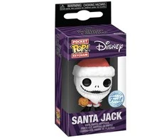 FUNKO POP! Raktų pakabutis: Disney - Santa Jack, 10 cm