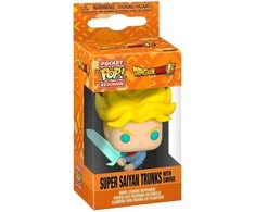 FUNKO POP! Raktų pakabutis: Dragon Ball - Super Saiyan Trunks, 10 cm