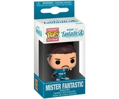 FUNKO POP! Raktų pakabutis: Marvel The Fantastic 4 - Mister Fantastic, 10 cm