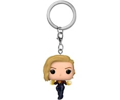 FUNKO POP! Raktų pakabutis: The Marvels - Captain Marvel, ~10 cm