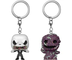 FUNKO POP! Raktų pakabutis: Disney Nightmare Before Christmas - Jack Skellington &amp; Oogie Boogie, 10 cm