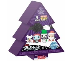 FUNKO POP! Vinilinių figūrėlių rinkinys: Disney: Nightmare Before Christmas, Happy Holidays, ~4 cm (4 vnt.)