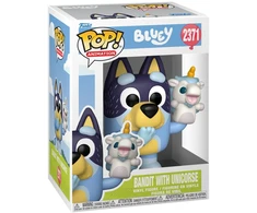 Funko POP figure Bluey Bandit with Unicourse