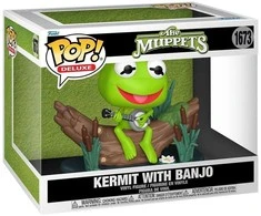 FUNKO POP! Vinilinė figūrėlė: The Muppets - Kermit with Banjo, 9 cm