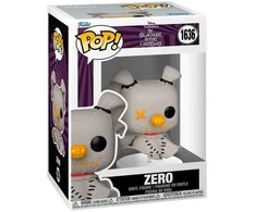 FUNKO POP! Vinilinė figūrėlė: Disney: Nightmare Before Christmas - Zero, 9 cm
