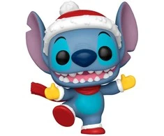 FUNKO POP! Vinilinė figūrėlė: Disney Lilo &amp; Stitch - Stitch su Kalėdų Senelio kepure, 9 cm