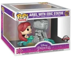 FUNKO POP! Vinilinė figūrėlė: Disney Princess  - Undinėlė Arielė ir statula Erikas, 9.5 cm