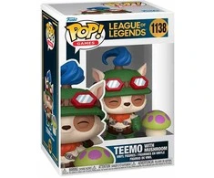 FUNKO POP! Vinilinė figūrėlė: League of Legends - Teemo with Mushroom, 9 cm