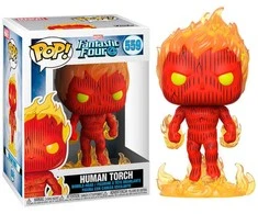 FUNKO POP! Vinilinė figūrėlė: Marvel Fantastic Four - Human Torch, 10 cm