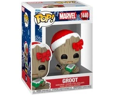 FUNKO POP! Vinilinė figūrėlė: Marvel - Groot su dovana, 9 cm