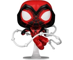 FUNKO POP! Vinilinė figūrėlė: Marvel: Spiderman - Miles Morales (Crimson Cowl Suit), 9 cm