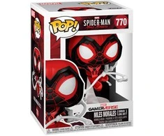 FUNKO POP! Vinilinė figūrėlė: Marvel: Spiderman - Miles Morales (Crimson Cowl Suit), 9 cm