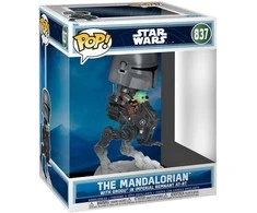 FUNKO POP! Vinilinė figūrėlė: Žvaigždžių karai - The Mandalorian with Grogu, 9 cm