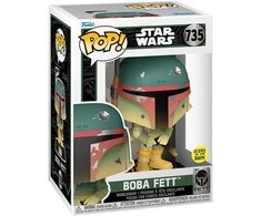 FUNKO POP! Vinilinė figūrėlė: Žvaigždžių karai - Boba Fett, 9 cm (figūrėlė šviečia tamsoje)