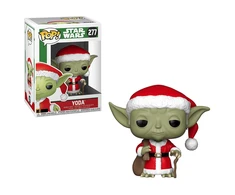 FUNKO POP! Vinilinė figūrėlė: Žvaigždžių karai - Santa Yoda, 9.5 cm