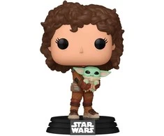 FUNKO POP! Vinilinė figūrėlė: Žvaigždžių karai -  Peli Motto su Grogu, 9 cm