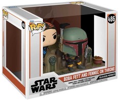 Funko POP! Žvaigždžių karai: Mandalorietis - Boba Fett ir Fennec ant sosto