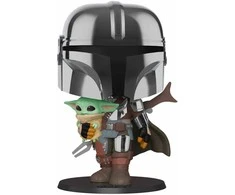 FUNKO POP! Vinilinė figūrėlė: Žvaigždžių karai – The Mandalorian, 25 cm
