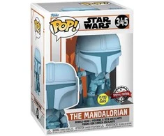 FUNKO POP! Vinilinė figūrėlė: Žvaigždžių karai – The Mandalorian, 9.5 cm (figūrėlė šviečia tamsoje)