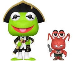 FUNKO POP! Vinilinė figūrėlė: Muppet Treasure Island - Kermit and Polly, ~6.1 cm ir 12.2 cm