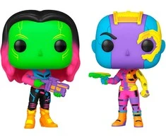 FUNKO POP! Vinilinė figūrėlė: Marvel: Guardians of the Galaxy - Gamora &amp; Nebula, 9 cm