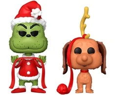 FUNKO POP! Vinilinių figūrėlių rinkinys: Grinčas - Grinch &amp; Max, ~8 cm (2 vnt.)