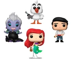 FUNKO POP! Vinilinių figūrėlių rinkinys: Disney - Undinėlė, ~8 cm (4 vnt.)