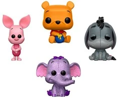 FUNKO POP! Vinilinių figūrėlių rinkinys: Mikė Pūkuotukas, ~8 cm (4 vnt.)
