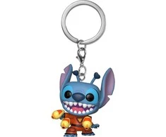 FUNKO POP! Raktų pakabutis: Disney: Lilo &amp; Stitch - Stičas, 10 cm