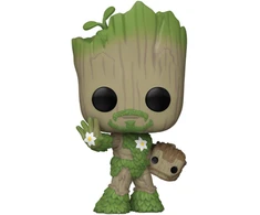 FUNKO POP! Vinilinė figūrėlė: Marvel - Groot as Iron Man, 9 cm