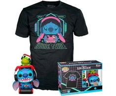 Funko Set figure POP &amp; Tee Disney Stitch Gamer Stitch with Frog