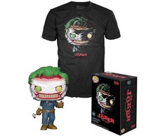 Funko Set figure POP &amp; Tee DC Comics The Joker Exclusive M