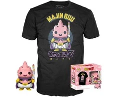 Funko Set figure POP &amp; Tee Dragon Ball Z Majin Buu Exclusive