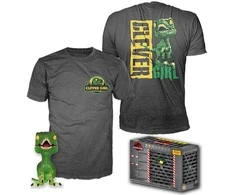 Funko Set figure POP &amp; Tee Jurassic Park Velociraptor Exclusive