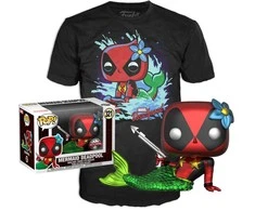 Funko Set figure POP &amp; Tee Marvel Deadpool Mermaid Exclusive