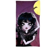 Rankšluostis Gothic Girl cotton beach towel, 70x140 cm