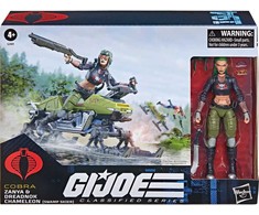 Hasbro G.I. Joe Classified Series Cobra Zanya and Dreadnok Chameleon figure 15cm