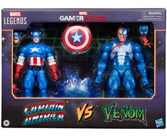Hasbro Marvel Legends Series Gameverse Captain America &amp; Venom pack 2 figures 15cm