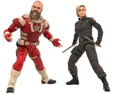 Hasbro Marvel Legends Thunderbolts Yelena Belova &amp; Raudona Guardian pack 2 figures