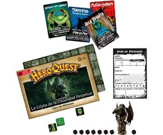 Hasbro Spanish HeroQuest The Crypt of Darkness Expansion Board game