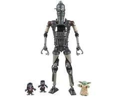 Hasbro Star Wars The Mandalorian IG-12 &amp; Grogu set figures 15cm